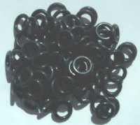 100 10mm Black Rubber Rings
